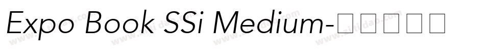 Expo Book SSi Medium字体转换